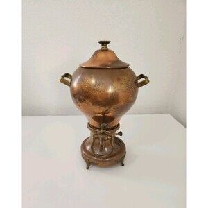 Antique Rosemar Copper Coffee Tea Hot Water Percolator  No Internal Parts